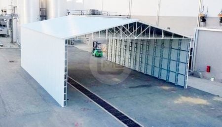 40x65 Vertical Roof Carport