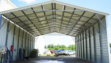 30x41 Vertical Roof Steel Carport