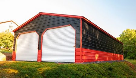 24x51x9 Two Car Garage Building