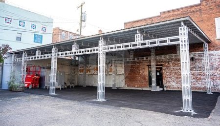 35x70 Monoslope Shelter