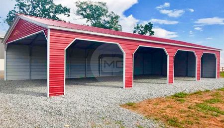 30x60 Vertical Roof Garage