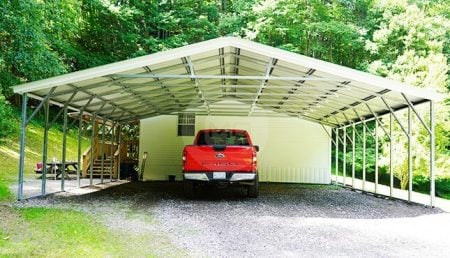 30x26 Vertical Roof Carport