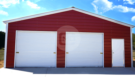 30x31 Vertical Roof Garage
