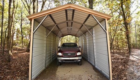 12x26 Metal Boat Carport