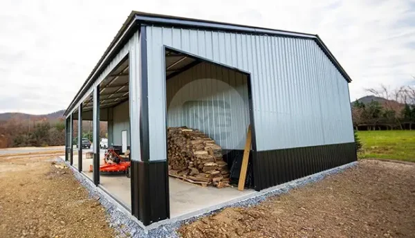 30x40 Garage with Lean-To